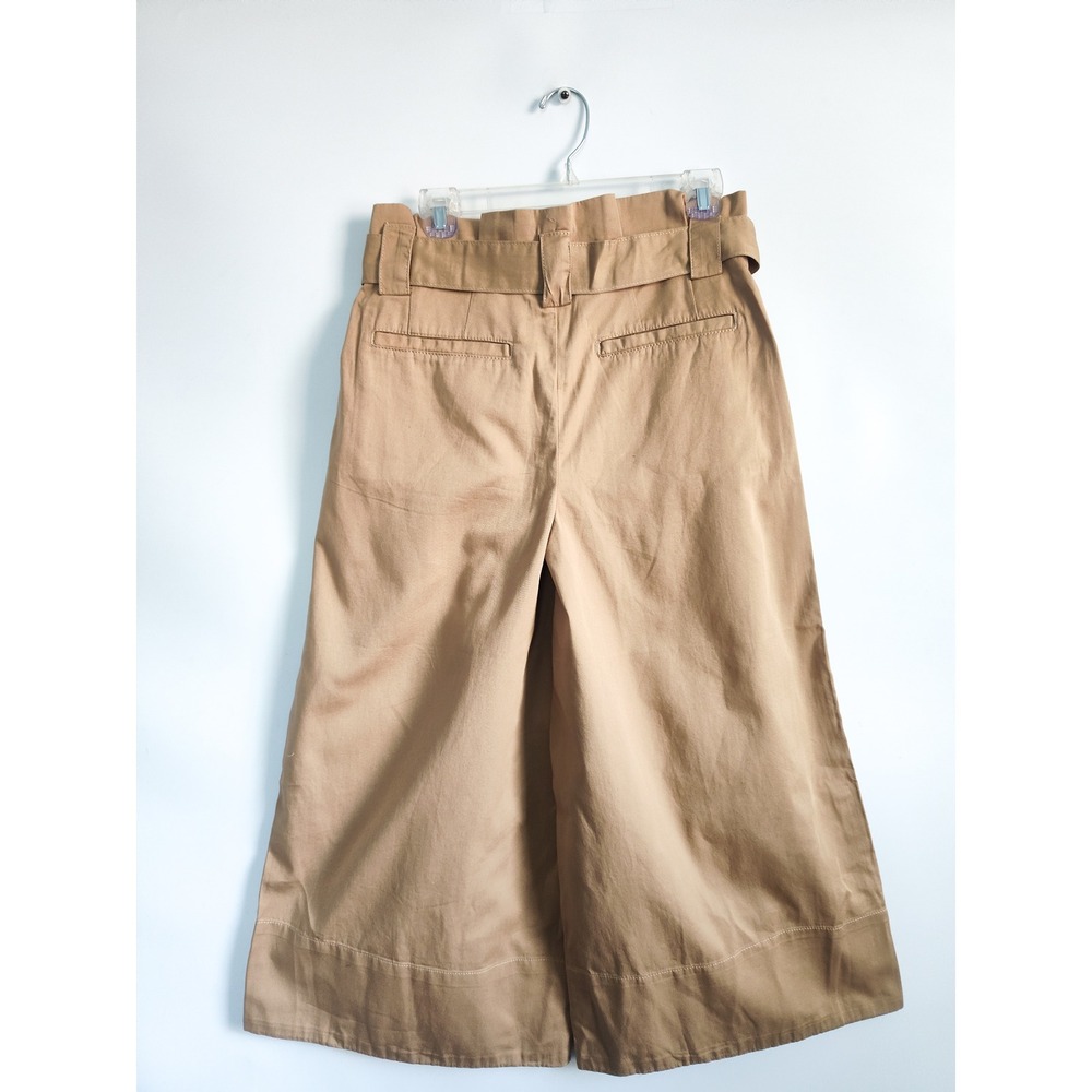 New Maeve Anthropologie Pants 6 Wide Leg Cropped High Rise Paperbag Culottes NWT - Picture 5 of 9